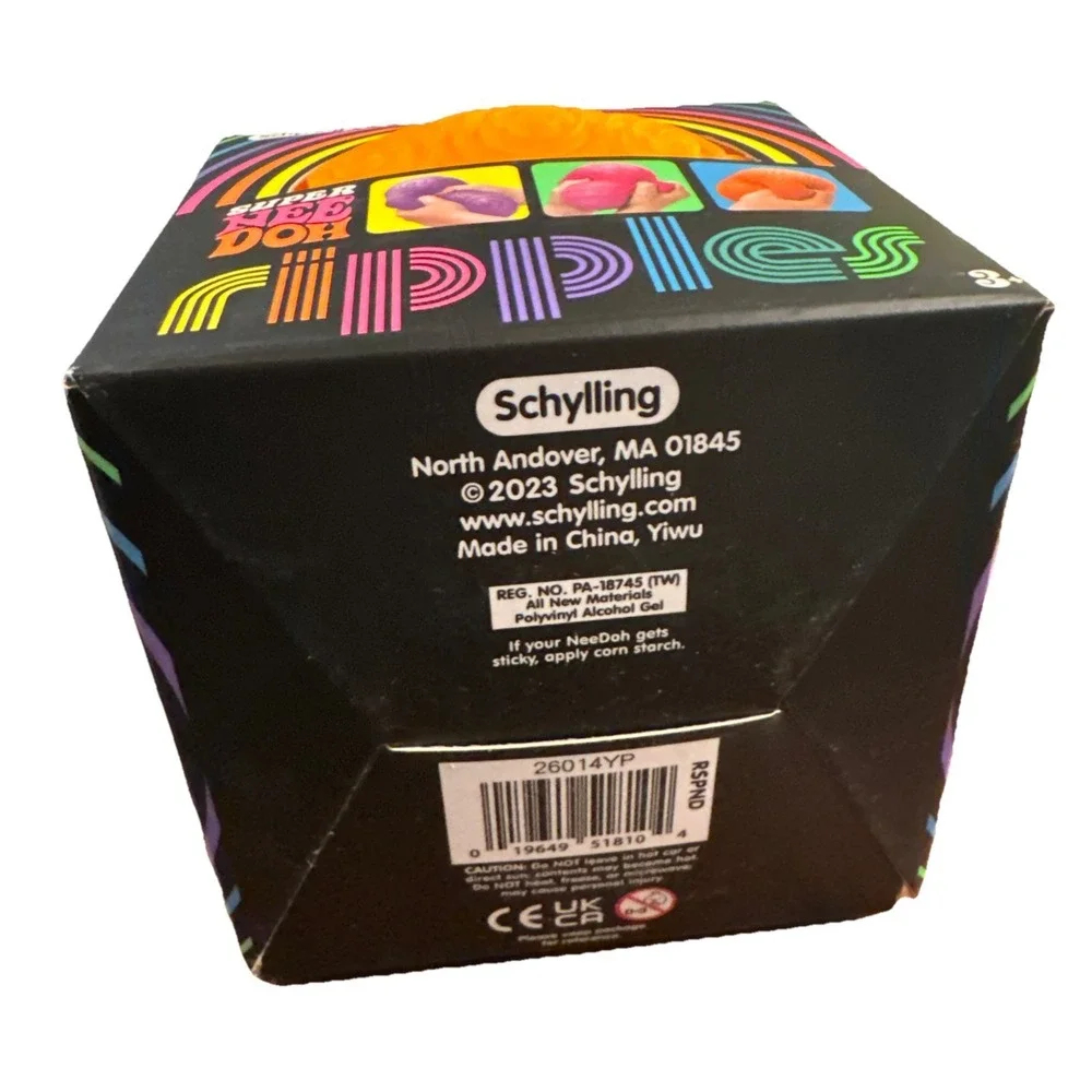 Schylling Super‎ NeeDoh Ripples Ball XL 4.5in Stress Relief Sensory Toy